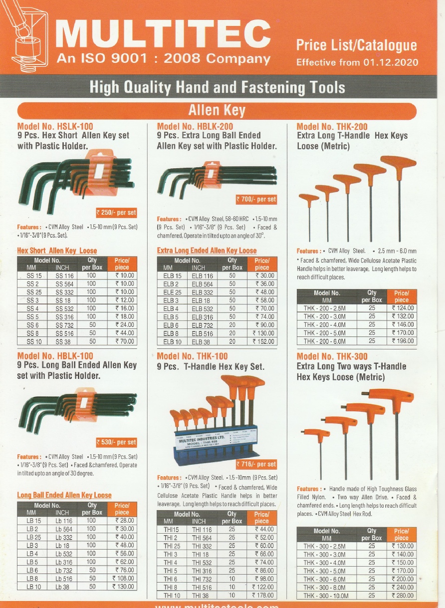 MULTITEC ALLEN KEY-CHENNAI