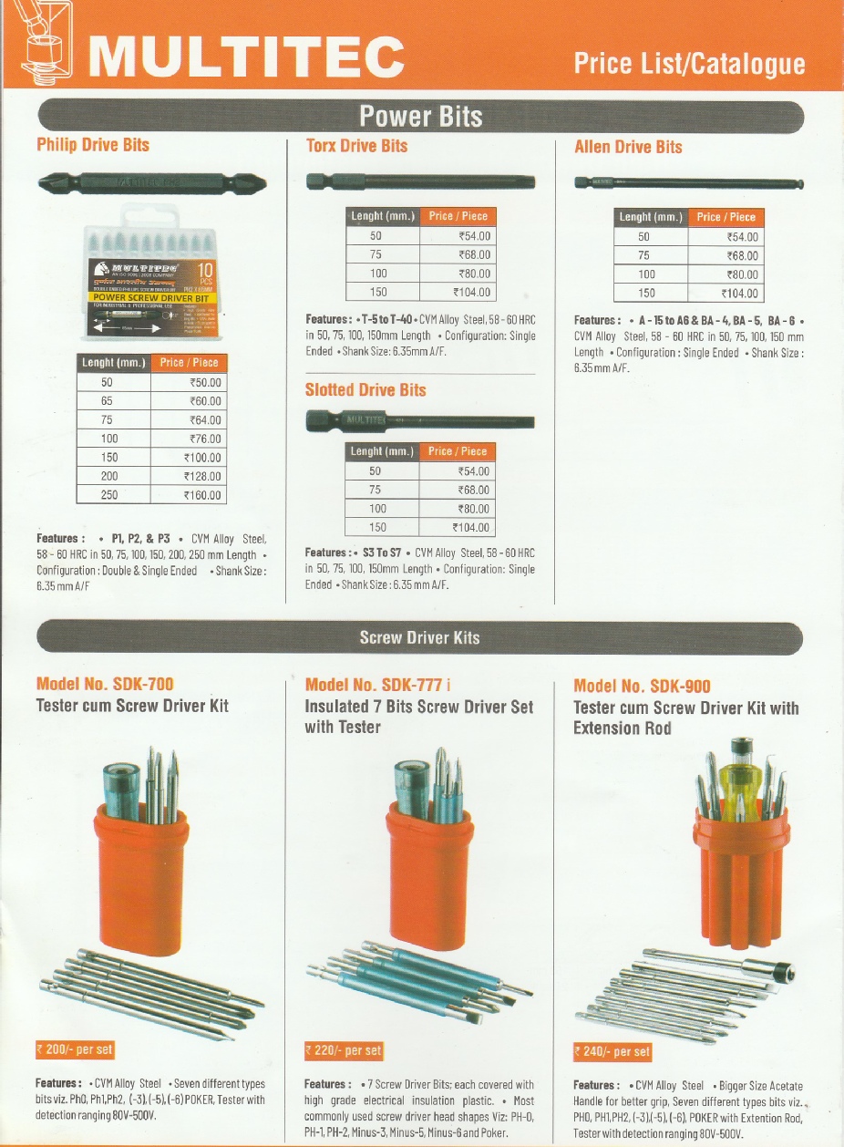 POWER DRIVE BITS  INDIA