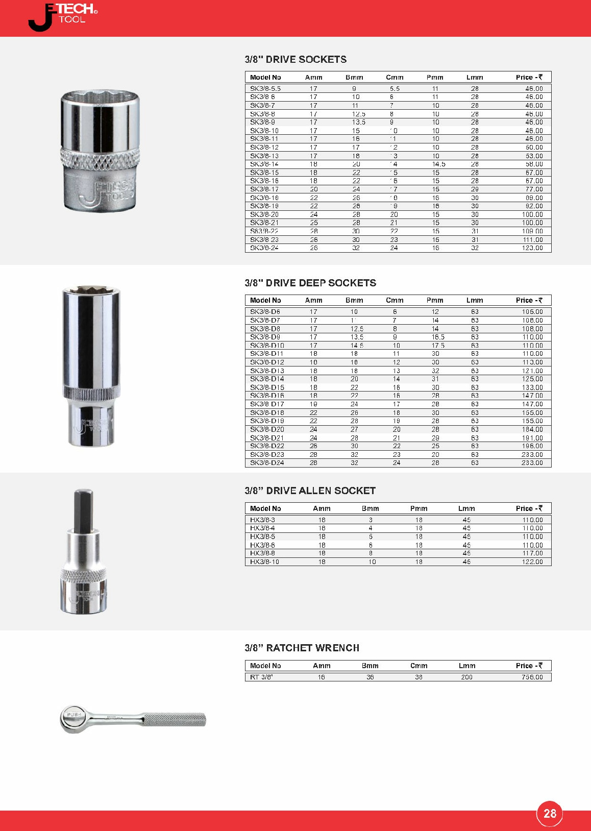 drive socket,drive deep socket,drive allen socket,ratchet wrench,jetech tools chennai