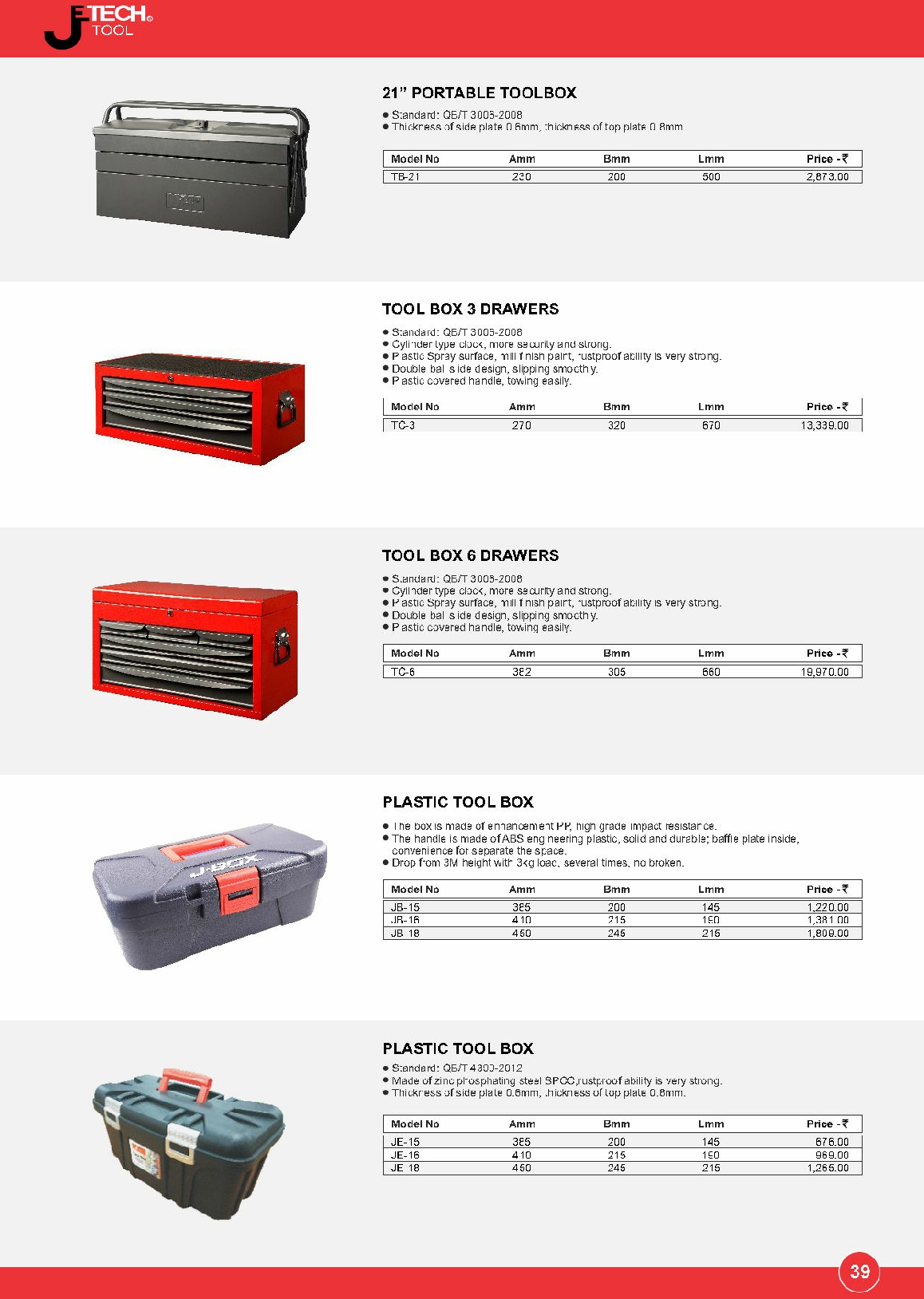 Jetech tools, electric tool bag,socket set,portable tool box, plastic tool boxes, Chennai