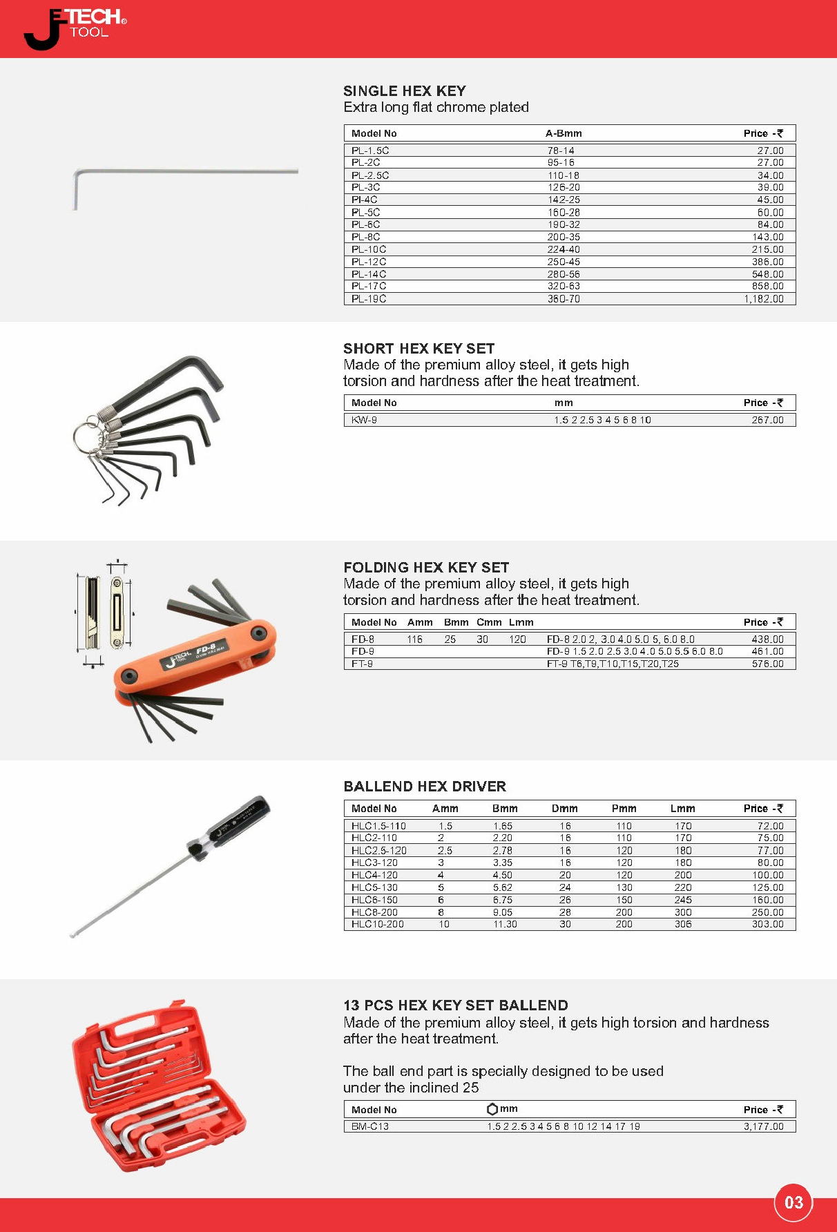 hex key, folding hex key set,ball end hex driver,hex key set ball end,Jetech Tools, Chennai