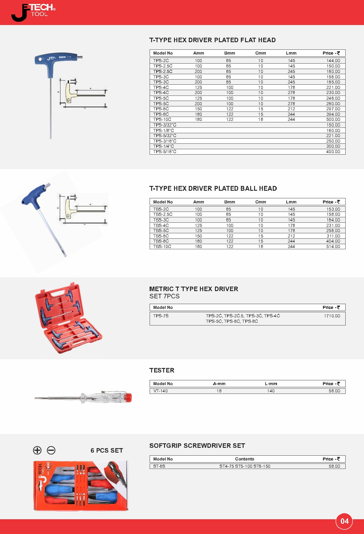 t type  hex driver, tester,metric t type hex driver set,locking grip pliers,double head bits,long nose grip plier,insert bits,single head philips.slotted bits,allen bits,sockets,hand riveter,nut runners,chennai,jetech tools