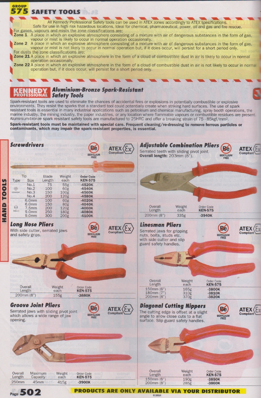 non sparking safety tools,chennai, aluminium bronze spark resistant tools,screw drivers,adjustable combination pliers,long hose pliers,linesman pliers,groove joint plier,diagonal cutting nippers